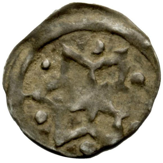 Denar Jan I Otto III Otto IV Niemcy Brandenburgia