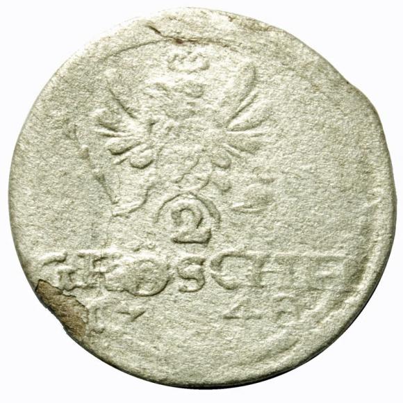 2 greszele 1748 Fryderyk II Wielki Niemcy Wrocław