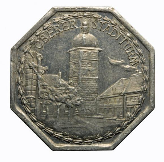 20 fenigów Lichtenfels Bawaria Wieża Miejska