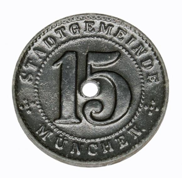 15 fenigów 1918 Monachium Bawaria