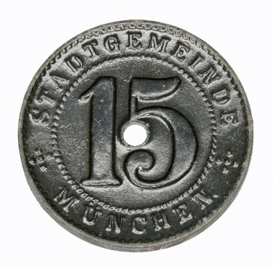 15 fenigów 1918 Monachium Bawaria