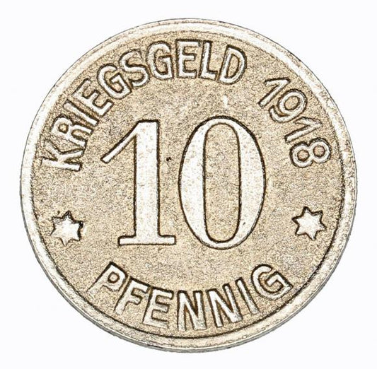 10 fenigów 1918 Koblencja Nadrenia
