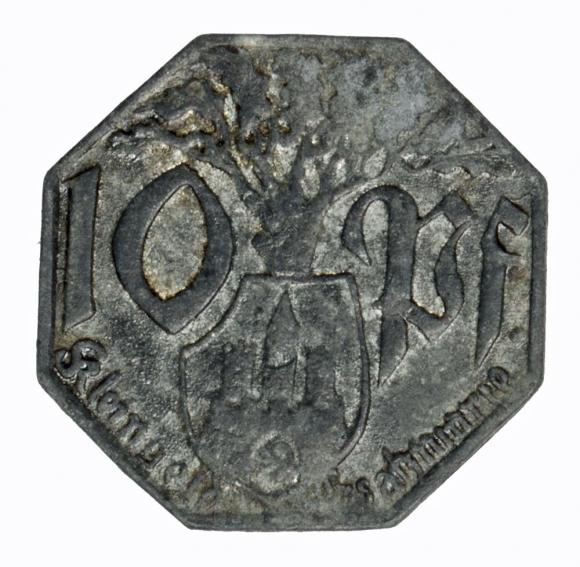 10 fenigów 1917 Weilburg Hesja