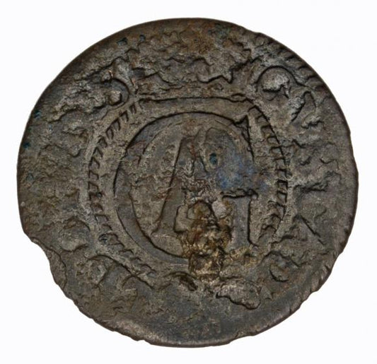 Szeląg 1633 Gustaw II Adolf Ryga