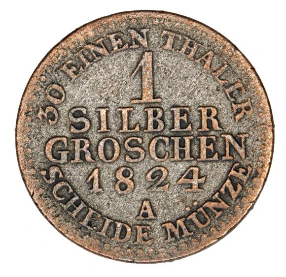 1 grosz srebrny 1824 Fryderyk Wilhelm III Niemcy Prusy Berlin A
