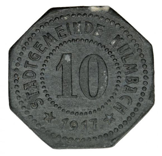 10 fenigów 1917 Kulmbach Bawaria