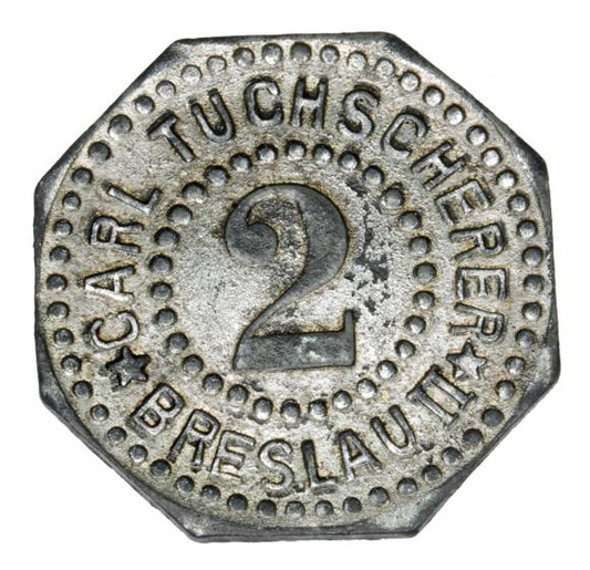2 fenigi Carl Tuchscherer Wrocław