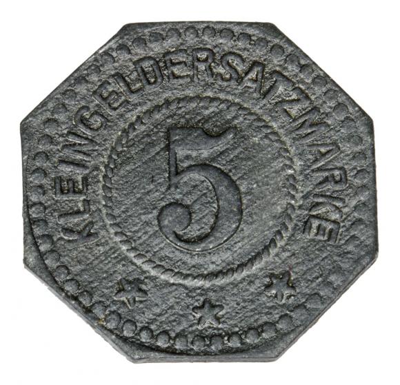 5 fenigów Carl Tuchscherer Wrocław