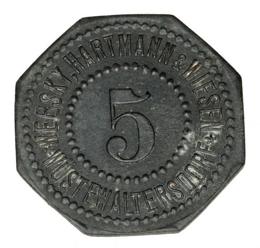 5 fenigów Walim / Wustewaltersdorf