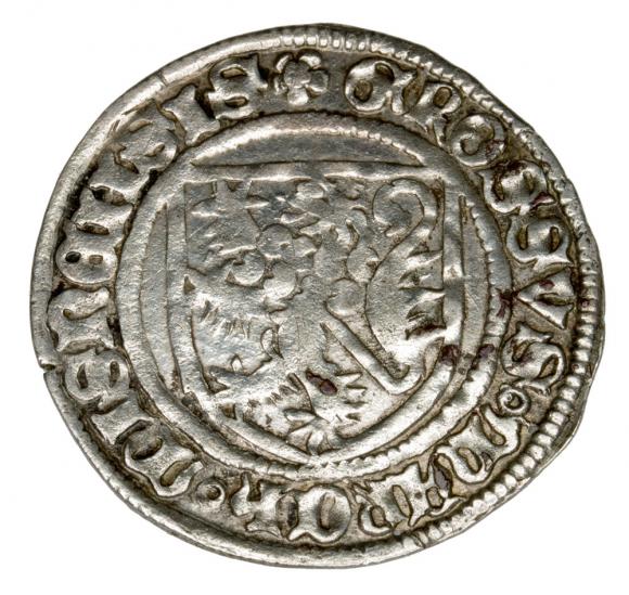 Grosz miśnieński Fryderyk I Kłótnik Wilhelm II Bogaty Fryderyk IV Zgodliwy Niemcy Saksonia