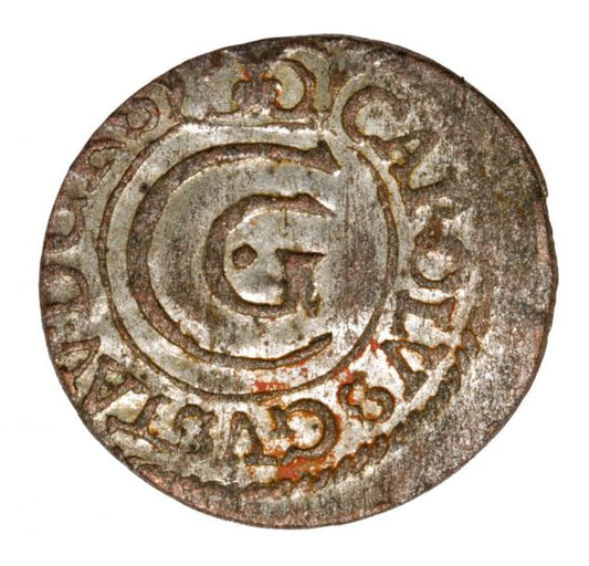 Szeląg 1655 Karol Gustaw Liwonia