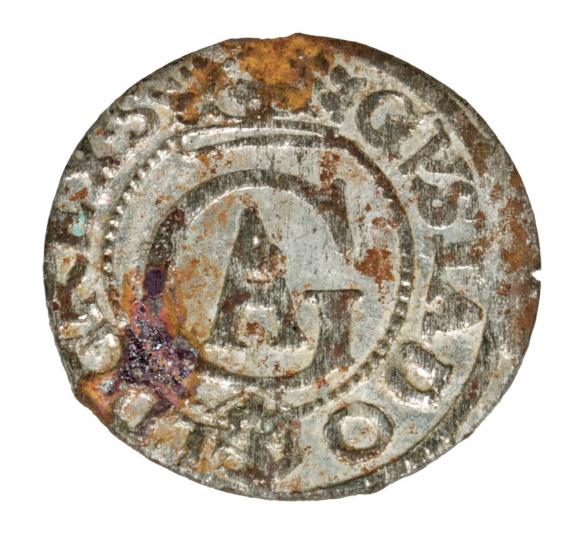 Szeląg 1631 Gustaw Adolf Ryga