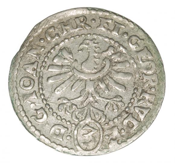 3 krajcary 1610 Jan Krystian Jerzy Rudolf Księstwo Brzesko-Legnicko-Wołowskie Złoty Stok