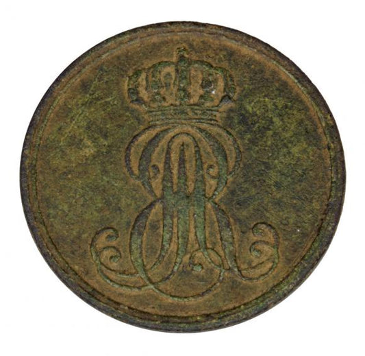 1 fenig 1851 Ernest August I Hanower Hanower