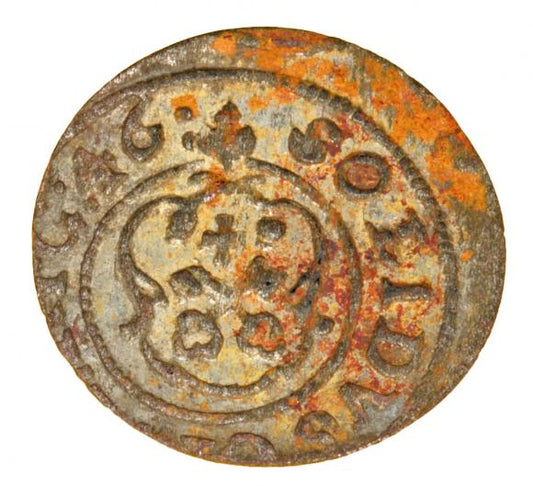 Szeląg 1646 Krystyna Waza Ryga