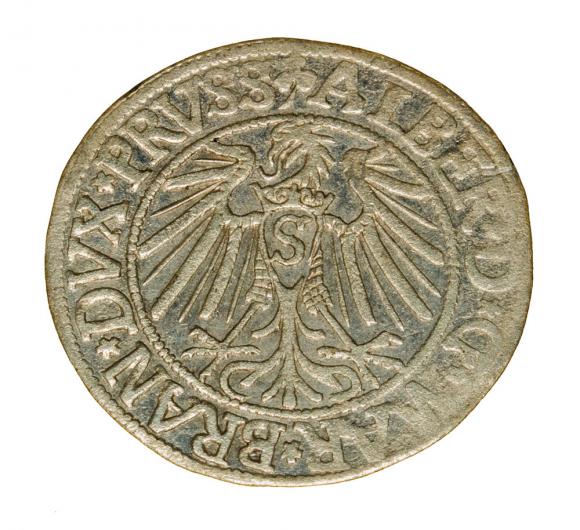 Grosz 1542 Albrecht Hohenzollern Księstwo Pruskie Królewiec