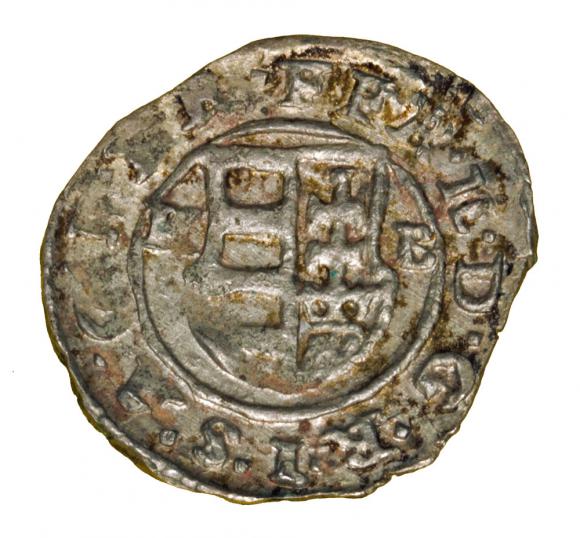 Denar 1635 Ferdynand II Habsburg Węgry Kremnica