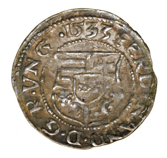 Denar 1533 Ferdynand I Habsburg Węgry Kremnica