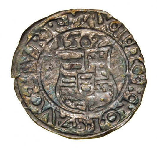 Denar 1567 Maksymilian II Habsburg Węgry Kremnica