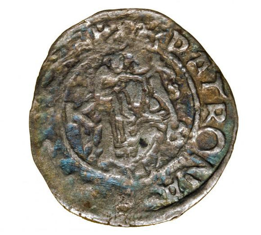 Denar 1569 Maksymilian II Habsburg Węgry Kremnica