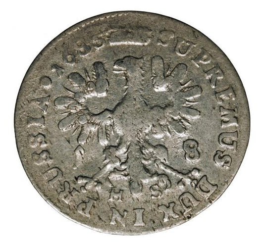 Ort 1685 Fryderyk Wilhelm I Prusy Królewiec