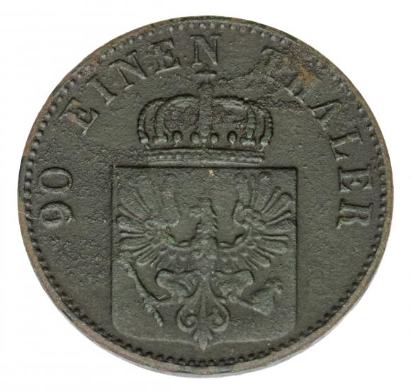 4 fenigi 1854 Fryderyk Wilhelm IV Prusy Berlin A