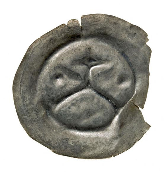 Brakteat Zakon Krzyżacki krzyż na łuku