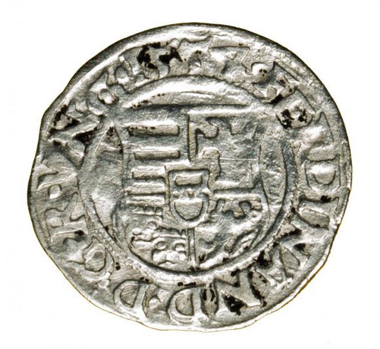 Denar 1554 Ferdynand I Habsburg Węgry Kremnica