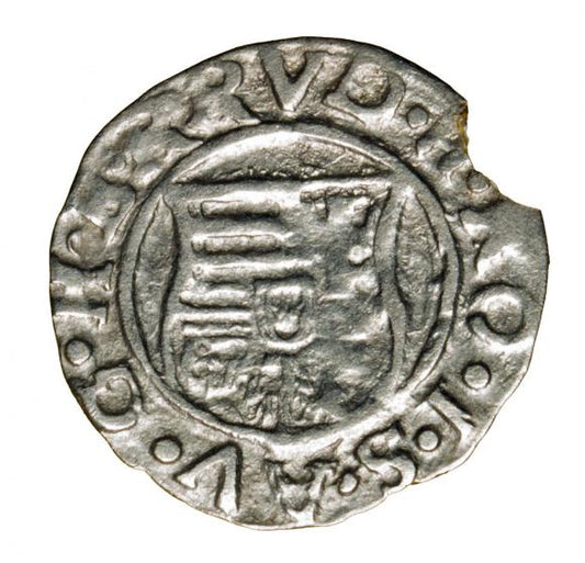 Denar 1582 Rudolf II Habsburg Węgry Kremnica