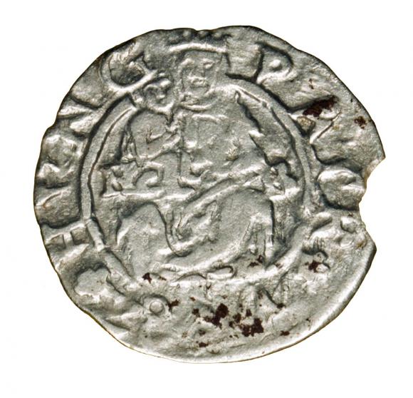 Denar 1582 Rudolf II Habsburg Węgry Kremnica