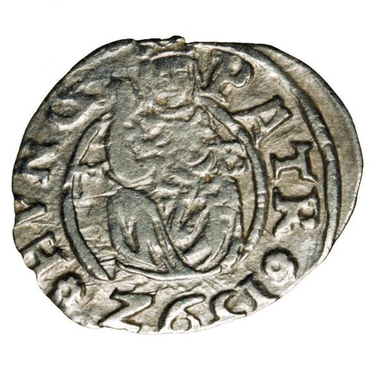 Denar 1592 Rudolf II Habsburg Węgry Kremnica