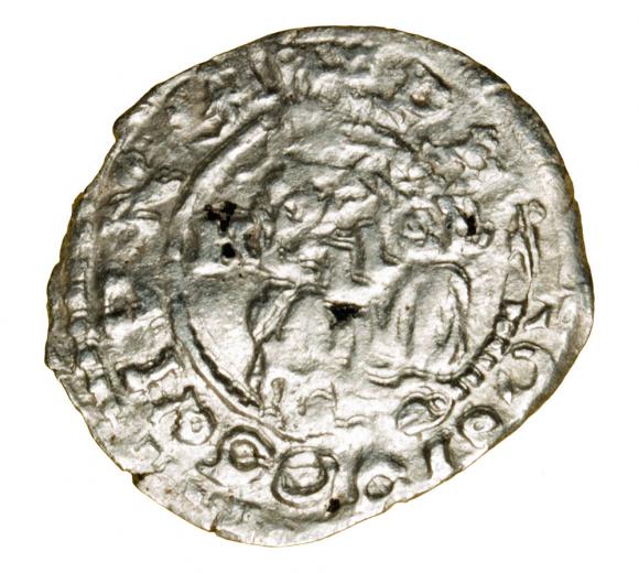 Denar 1606 Rudolf II Habsburg Węgry Kremnica