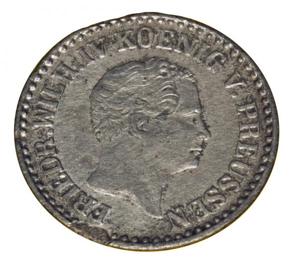 1 silber grosz 1845 Fryderyk Wilhelm IV Prusy Berlin