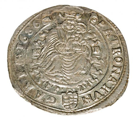 15 krajcarów 1686 Leopold I Habsburg Węgry Kremnica