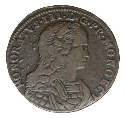 1 pezzetta 1734 Honoriusz III Grimaldi Monako