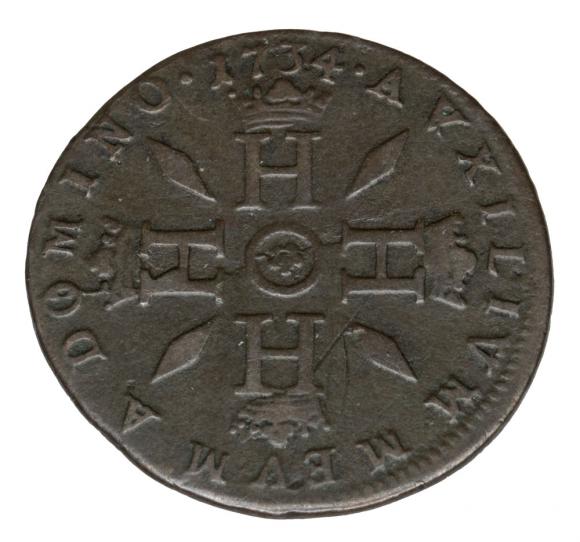 1 pezzetta 1734 Honoriusz III Grimaldi Monako