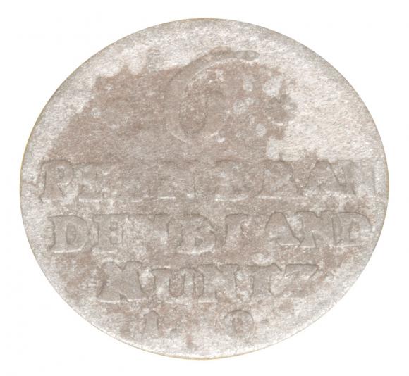 6 fenigów 1710 Fryderyk I Pruski Niemcy Brandenburgia Berlin A