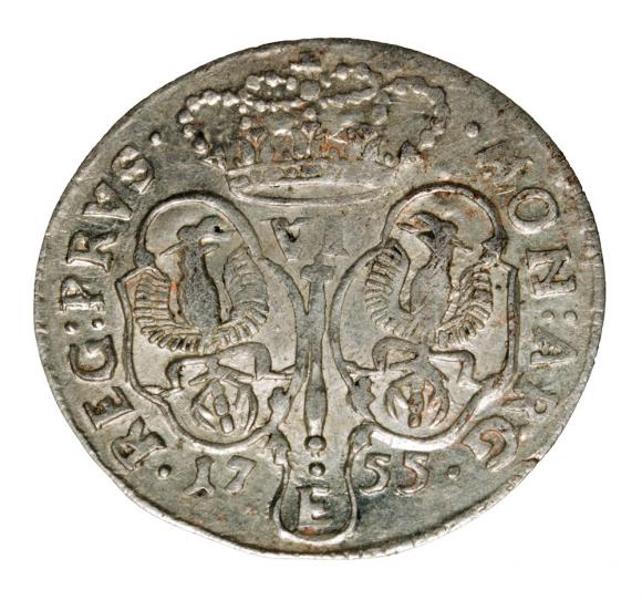 Szóstak 1755 Fryderyk II Wielki Niemcy Królewiec