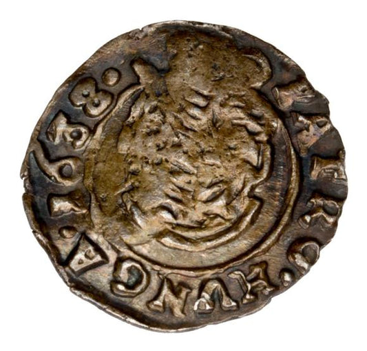 Denar 1638 Ferdynand II Habsburg Węgry Kremnica