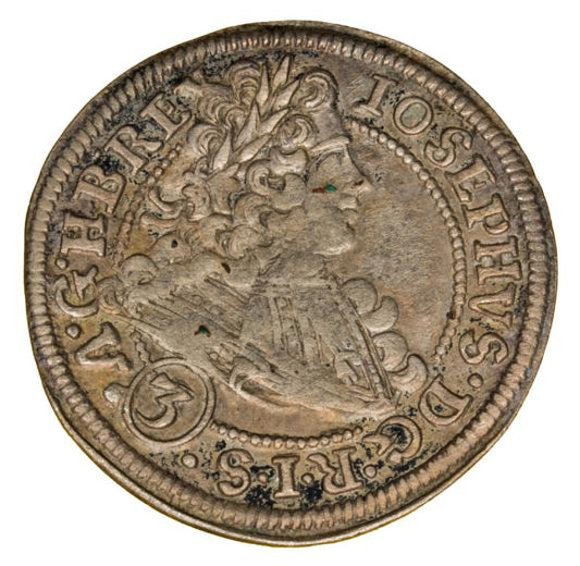 3 krajcary 1711 Józef I Habsburg Śląsk Wrocław