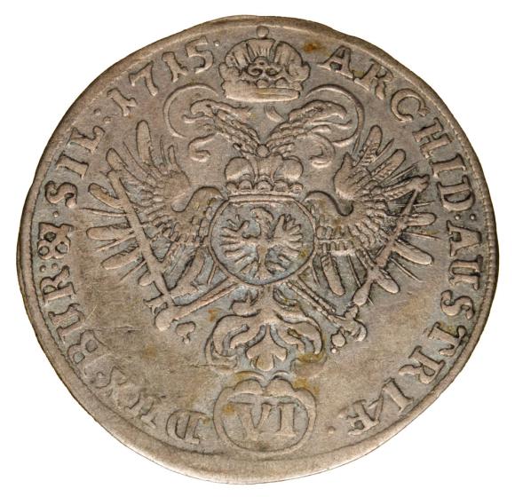 6 krajcarów 1715 Karol VI Habsburg Śląsk Wrocław