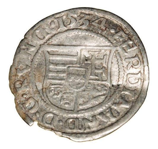 Denar 1534 Ferdynand I Habsburg Węgry Kremnica