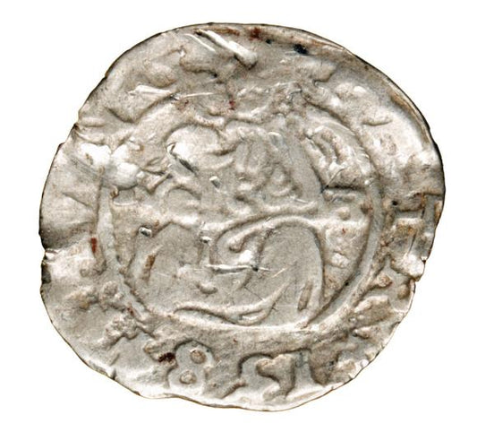 Denar 1584 Rudolf II Habsburg Węgry Kremnica