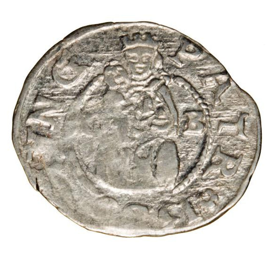 Denar 1589 Rudolf II Habsburg Węgry Kremnica