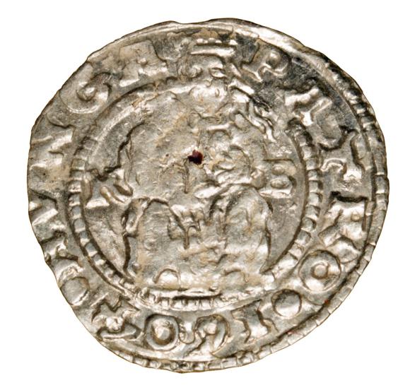 Denar 1604 Rudolf II Habsburg Węgry Kremnica