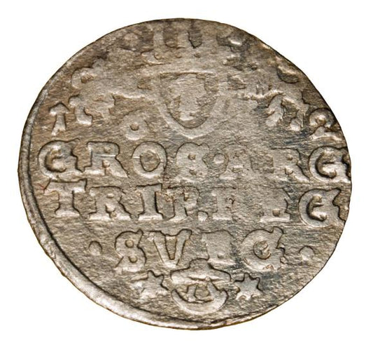 Trojak 1632 Gustaw II Adolf Elbląg