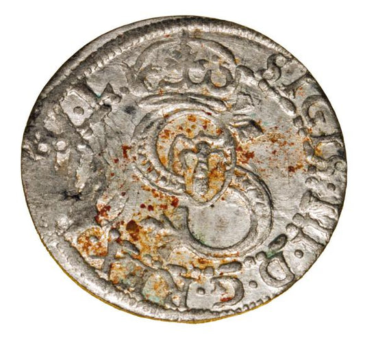 Szeląg 1605 Fryderyk i Wilhelm Kettler Księstwo Kurlandzkie Mitawa