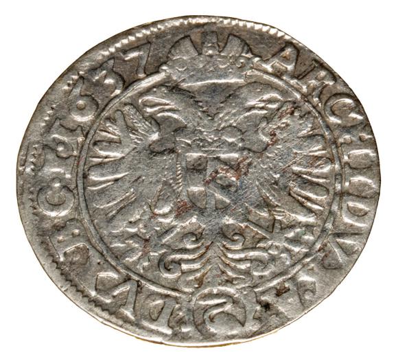3 krajcary 1637 Ferdynand III Habsburg Śląsk Wrocław