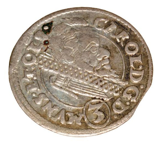 3 krajcary 1613 Karol II Podiebradowicz Księstwo Ziębicko - Oleśnickie Oleśnica