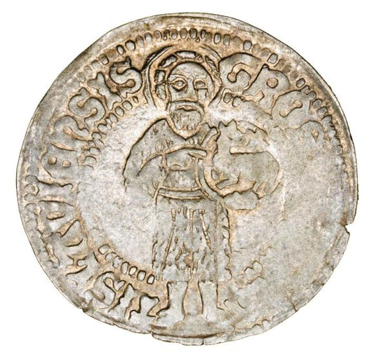 Grosz 1470-1471 Maciej Korwin Wrocław